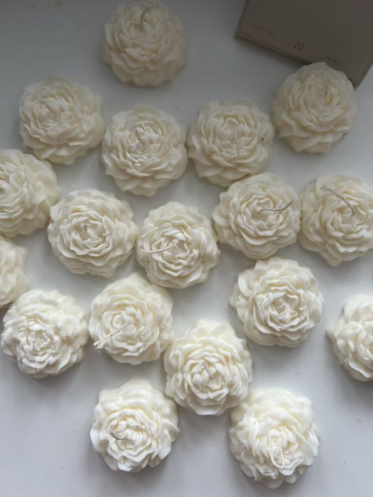 Свічки міні трояндочки з соєвого віску