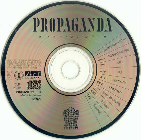 Propaganda – A Secret Wish (Edição Japonesa)