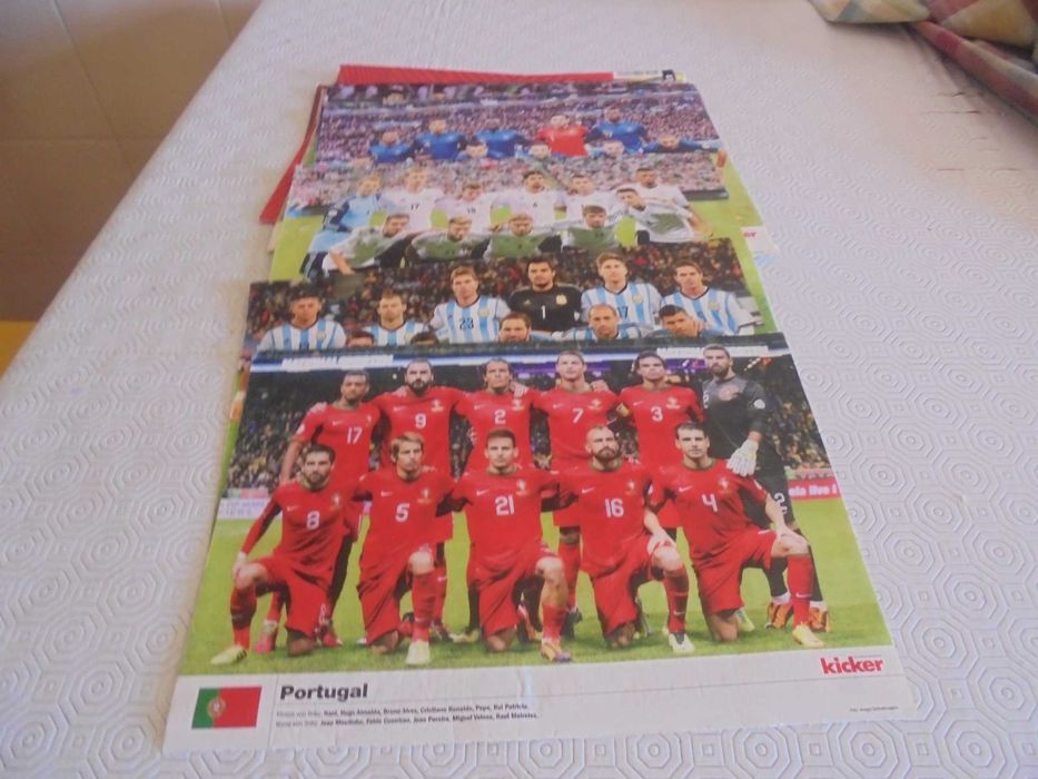 Posters (21,5X30) de Seleções de Futebol no Mundial de 2014 no Brasil