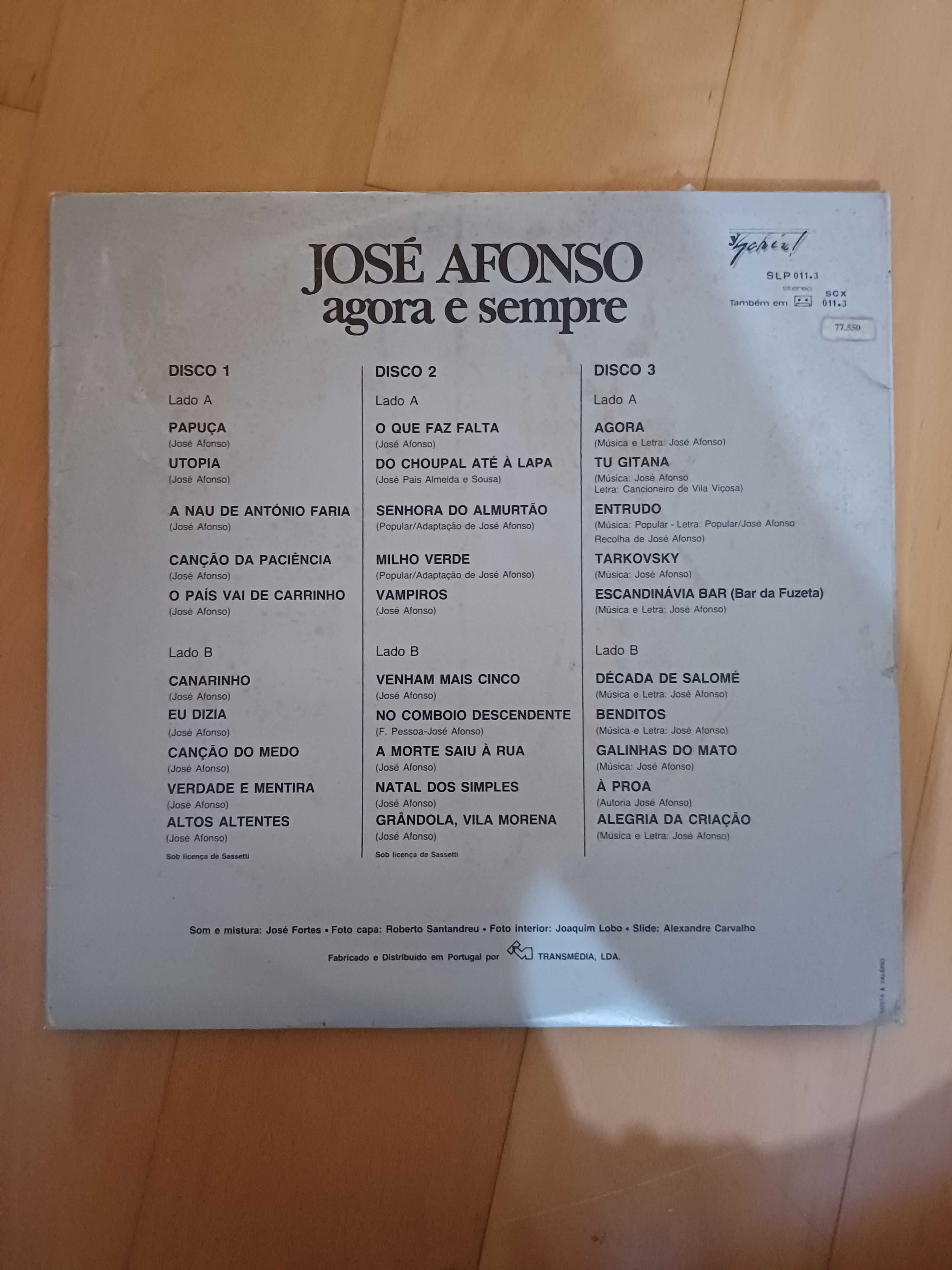 Vinil antigo e raro - José Afonso - Agora e Sempre