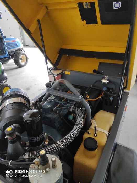 Sprężarka kompresor Atlas Copco xas 37 47 śrubowa silnik Kubota D905