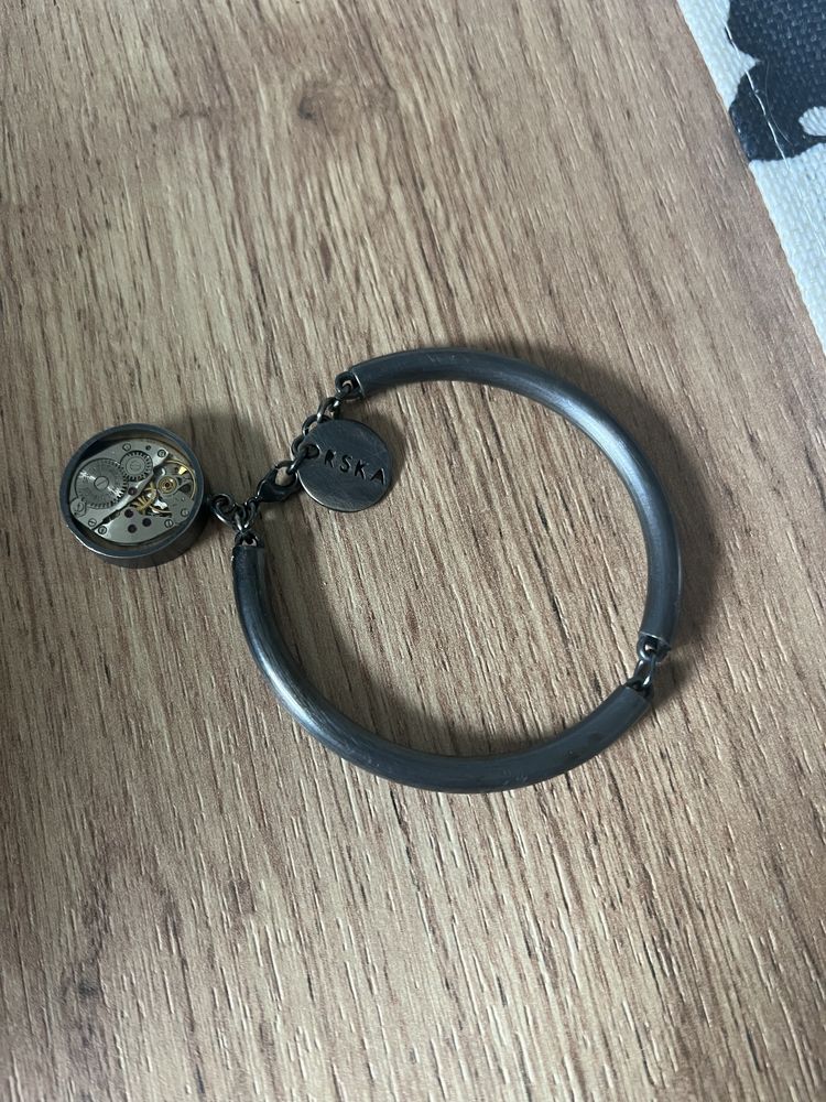 Orska bransoletka z motywem mechanizmu zegarka vintage