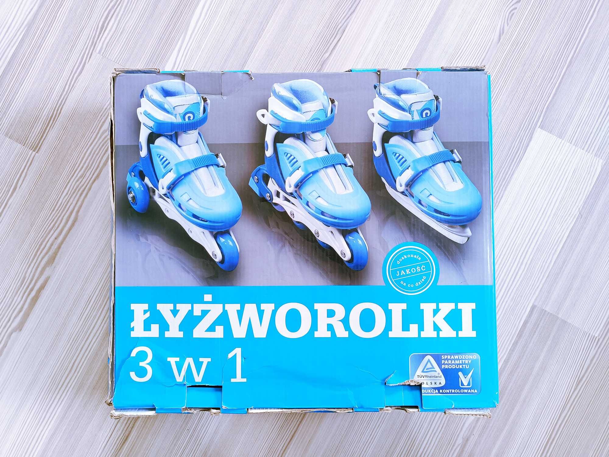 Łyżworolki 3 w 1 - Rolki / Wrotki / Łyżwy rozmiar 26-29