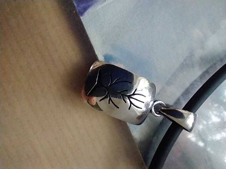 Komplet wisior kolczyki srebro 925 rękodzieło artystyczne