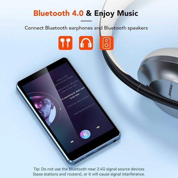 Медіаплеєр MP4 Player Agptek T06S Blue