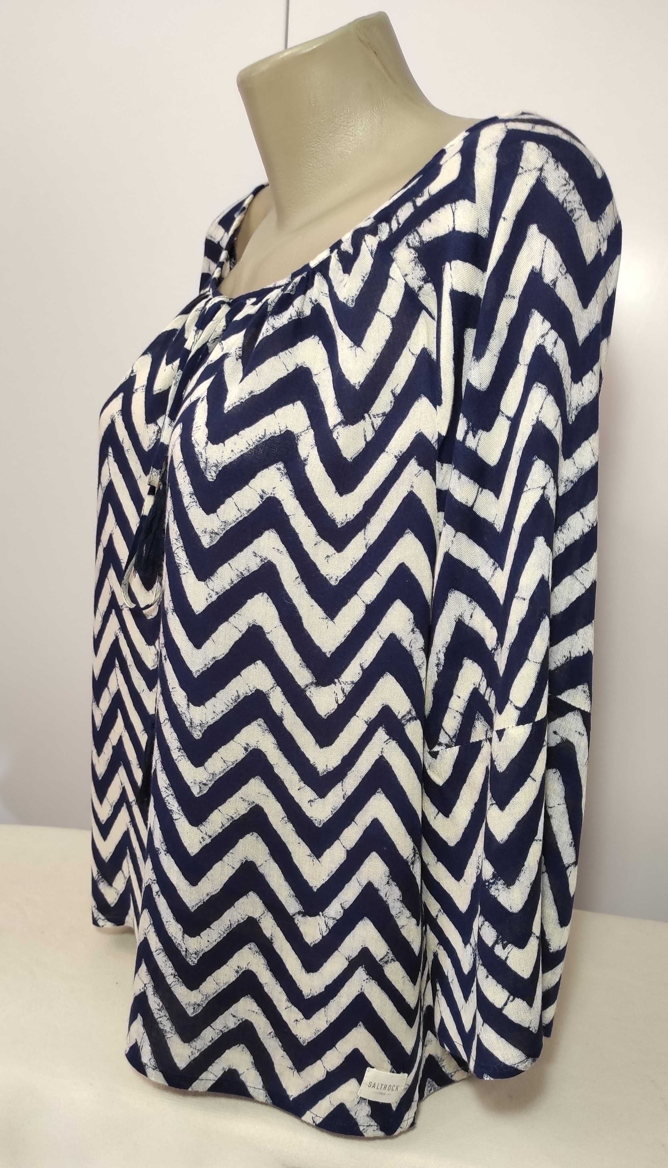 Модна блуза з віскози сучасний принт р.50-52 Saltrock 1988