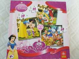 Jak nowe Puzzle Trefl Disney Princess 3 ukladanki