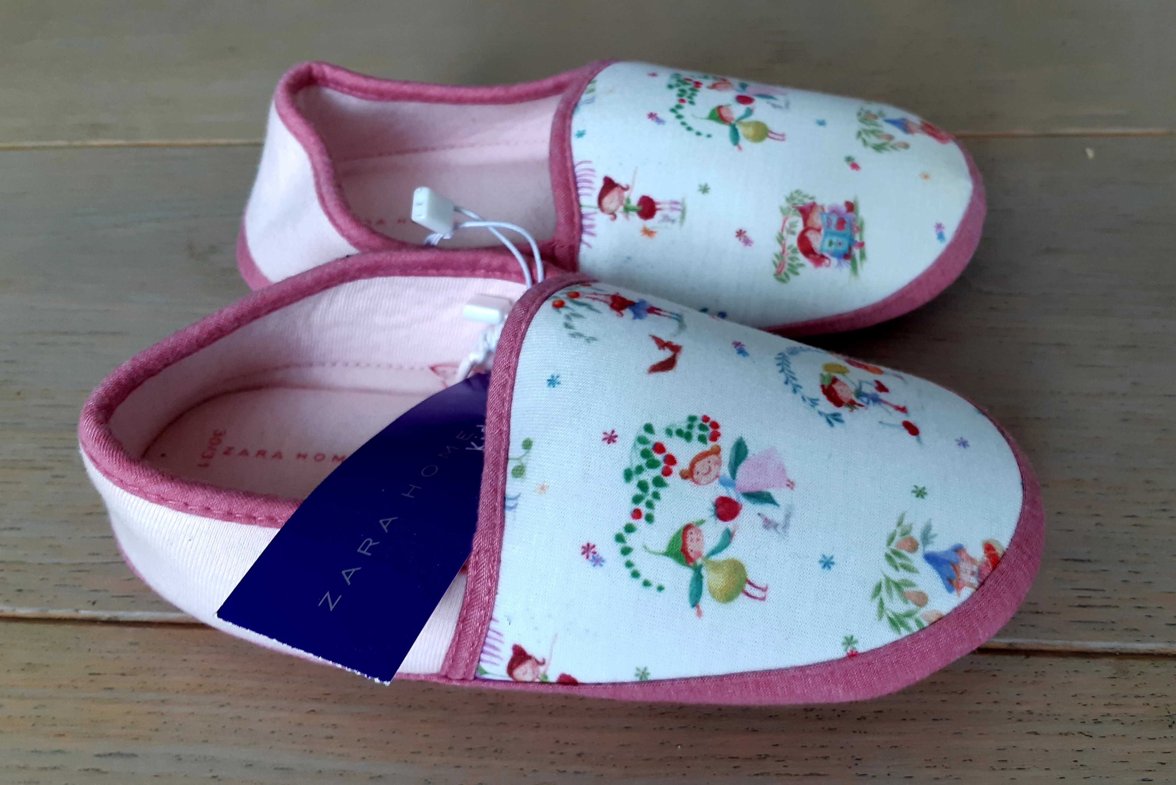 nowe kapcie dla dziewczynki ZARA HOME rozmiar 30/31