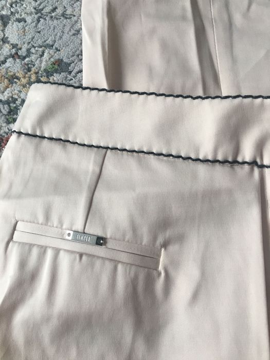 Spodnie jasny beż/ ecru simple