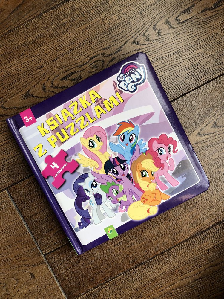 My little pony. Książka z puzzlami, 4 układanki. 3+