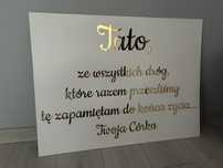 Tablica ma wesele Tato…