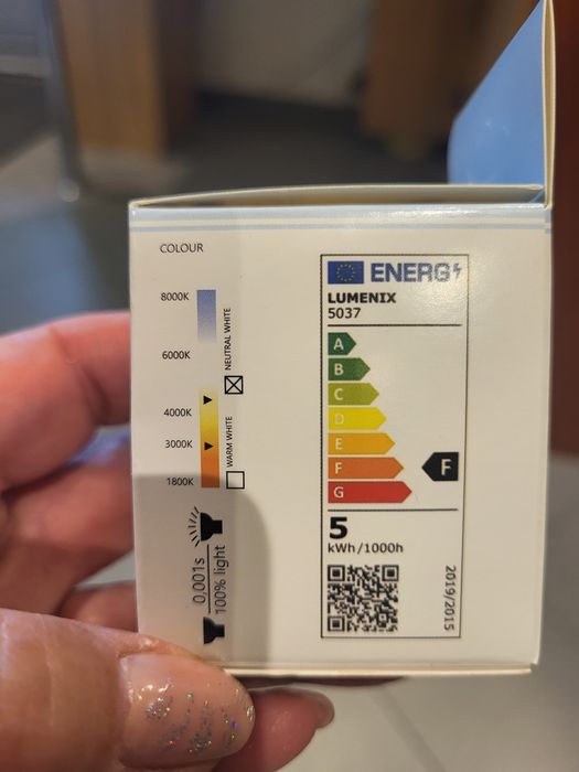 Żarówki led MR16 LED 480lm 5W . 8 szt.