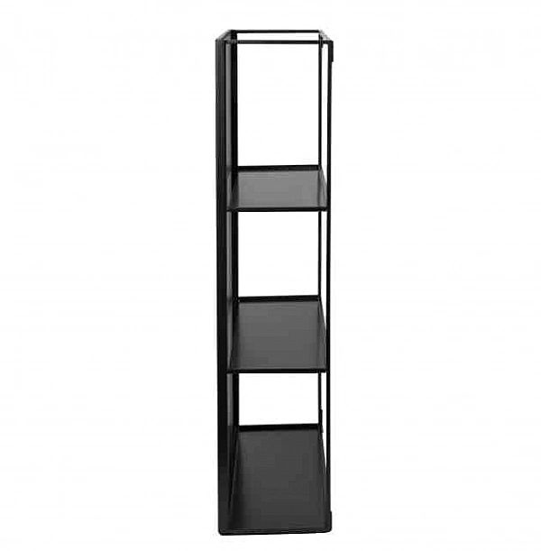 Lustro z półkami czarne, CUBIKO / Umbra