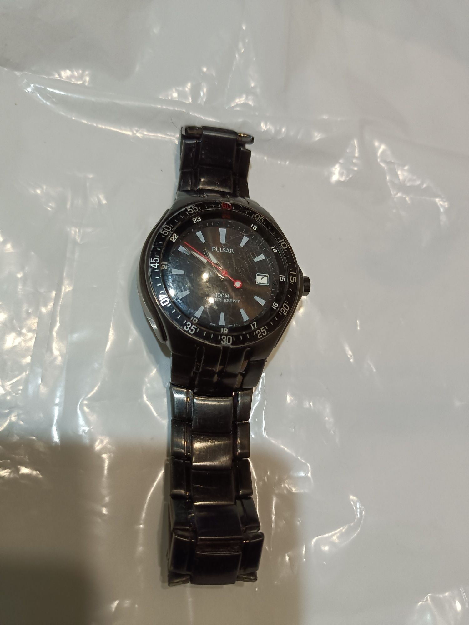 Relógio Pulsar (Seiko) aço inoxidável preto