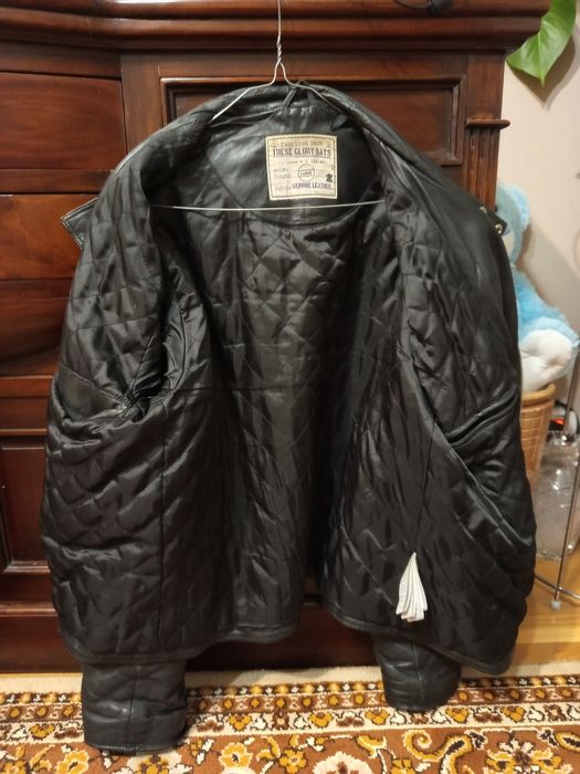 Kurtka skórzana męska