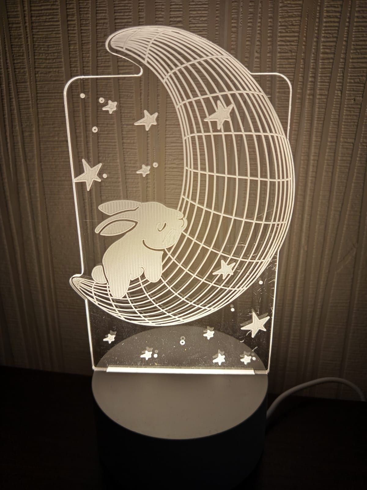 Nocna lampka LED 3D
