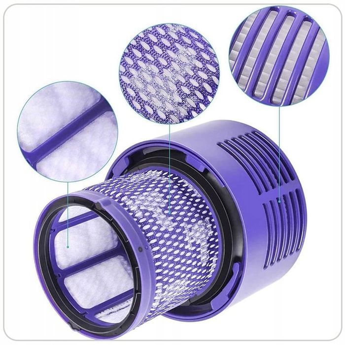 Filtr Zmywalny do Odkurzaczy Dyson V10, Pakiet 3 Szt.