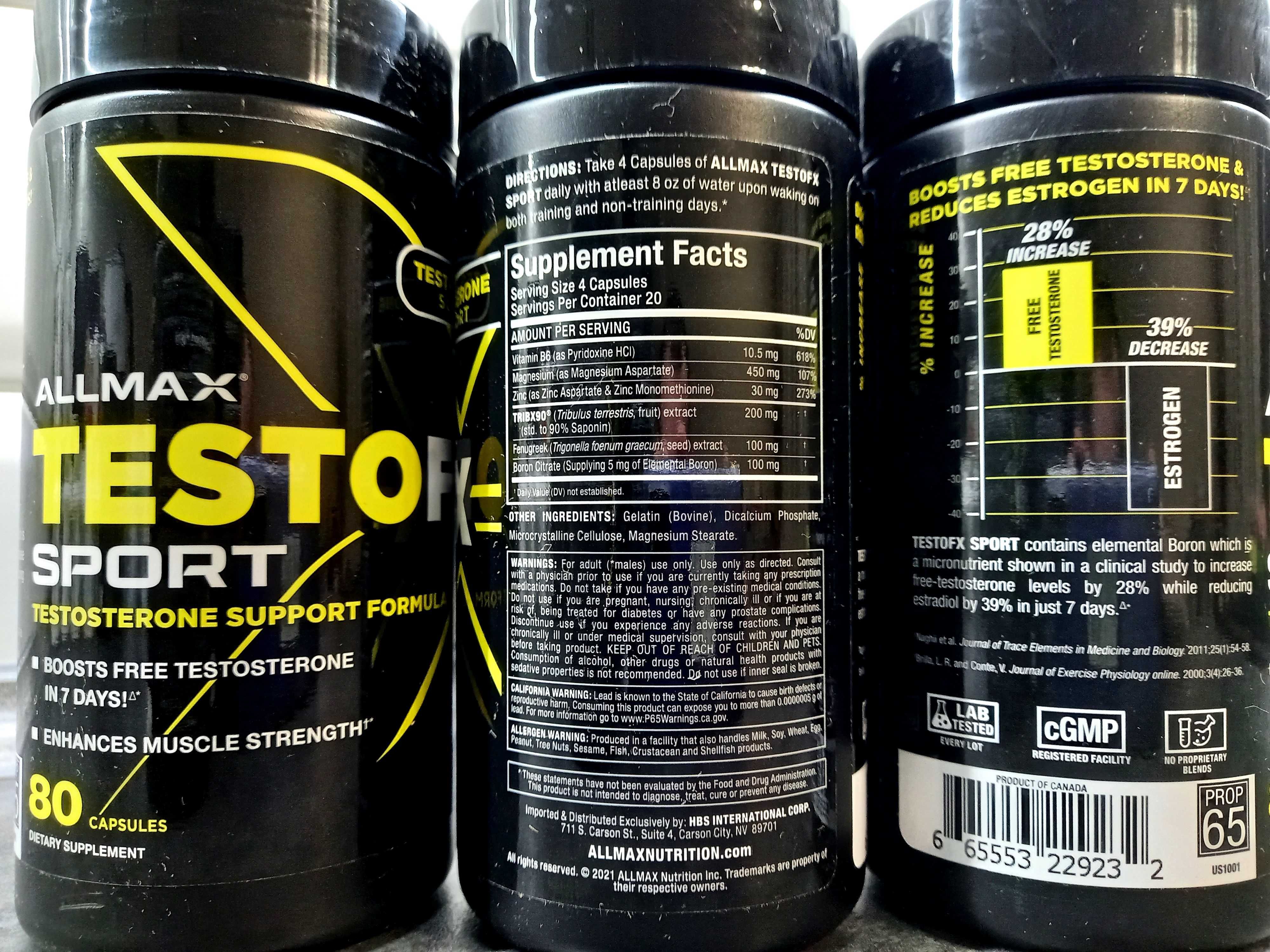 -30% Allmax, Testo FX Sport (80 капс.), бустер тестостерона
