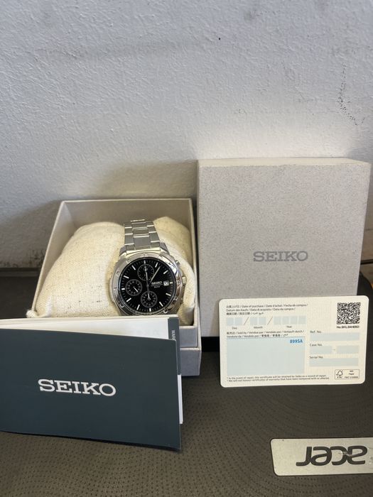 Seiko cronografo novo com papais