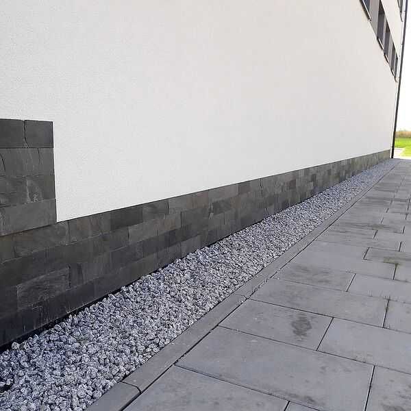 Kamień Elewacyjny Łupek Black Slate Kamień Naturalny IMPREGNAT GRATIS