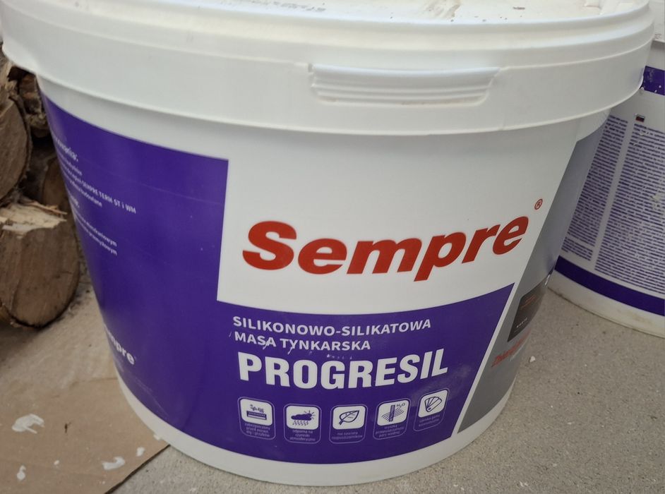 Sprzedam tynk Sempre SISI Progresil 1.5m 2 wiadra 25kg