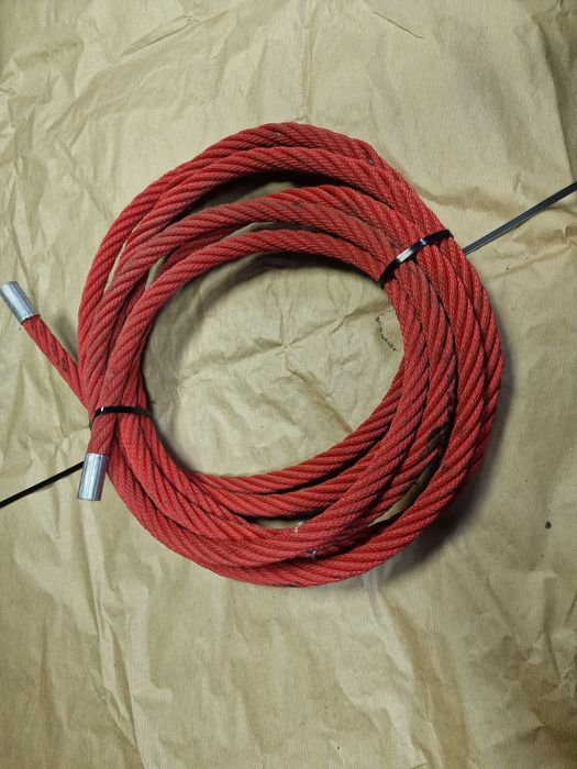 Lina polipropylenowa ZBROJONA 16m 6.5mb czerwona