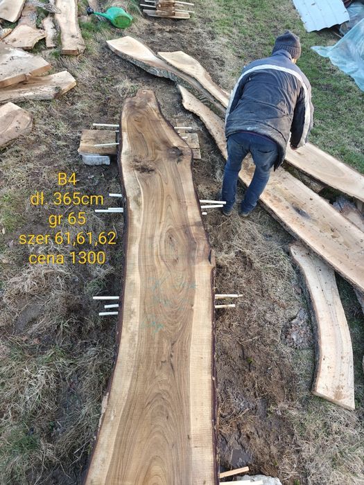 Deski orzech. Foszty 370cm