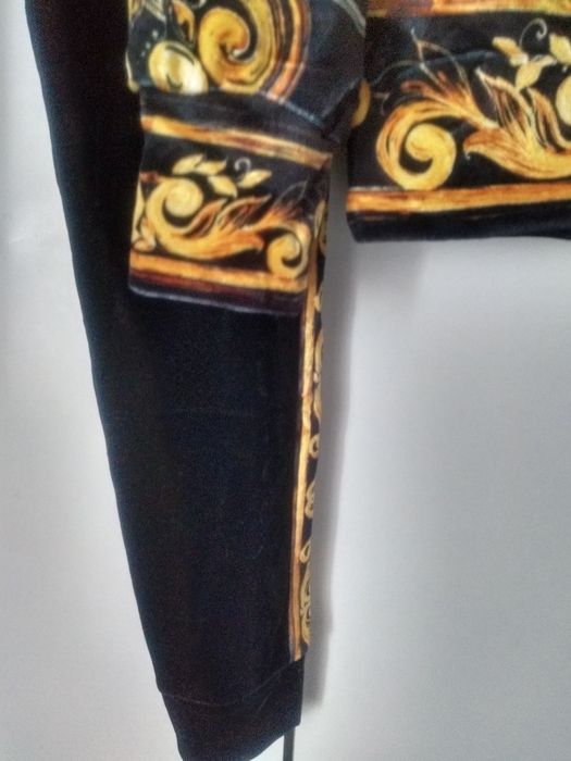 TATU FASHION! Nowy dres welurowy z kapturem S