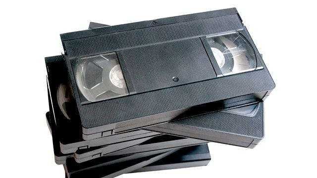 25 cassetes VHS usadas para reutilização