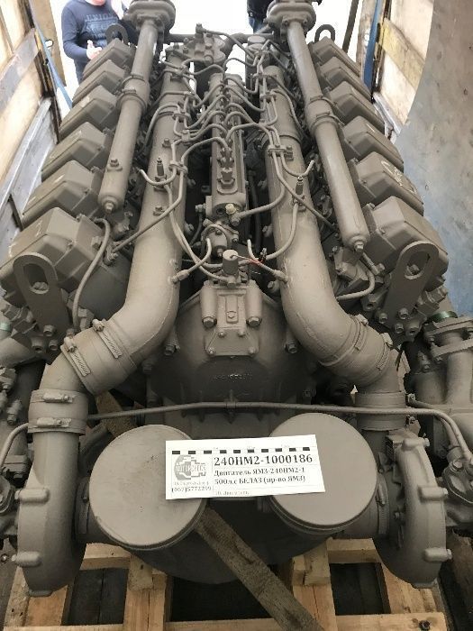 Двигатель ЯМЗ-240НМ2-1 500л.с БЕЛАЗ с турбоннадувом 240НМ2-1000186