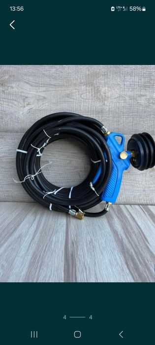 Sprzedam wąż z nanometrem i pistoletem do papowania kół