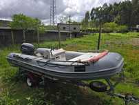 Vendo semi rigido Novamarine Rh430 / Yamaha c/ atrelado