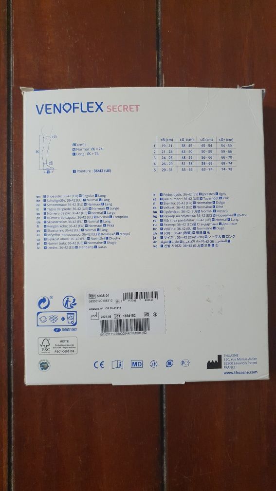 Podkolanówki przeciwżylakowe Venoflex Secret klasa 3 rozmiar 1 damskie