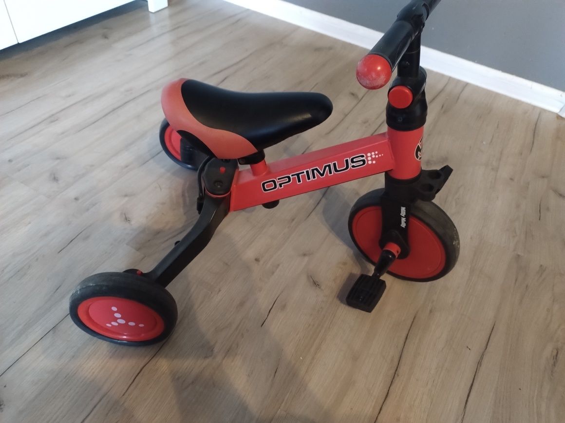 Rowerek 3 w 1 czerwpny