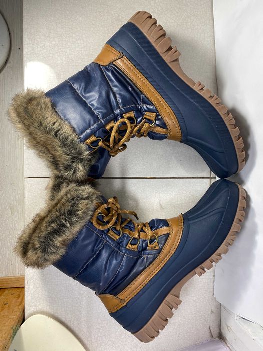 SKECHERS Snowy waterproof Снегоходы сапоги дутики 40 р 25,5см оригинал