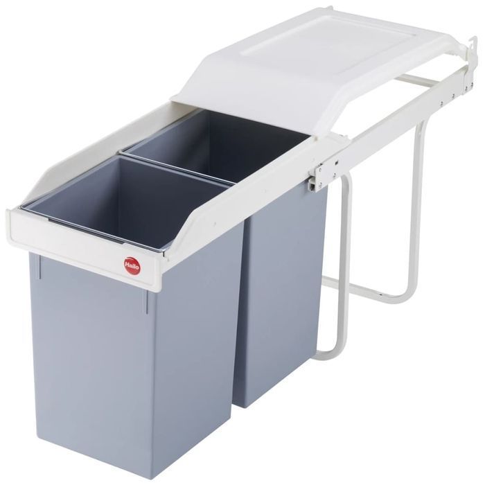 Hailo Kosz Na Śmieci Multi-Box Duo, Rozmiar L, 2X14 L, Kremowy