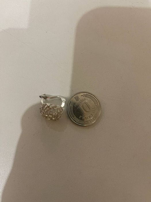 Срібні сережки з фіанітами