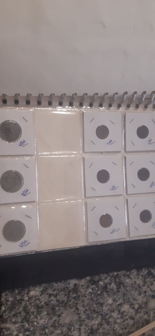 Caderno moedas antigas