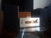 zestaw Onkyo szampański amplituner  R-811RDS + głośniki D-045