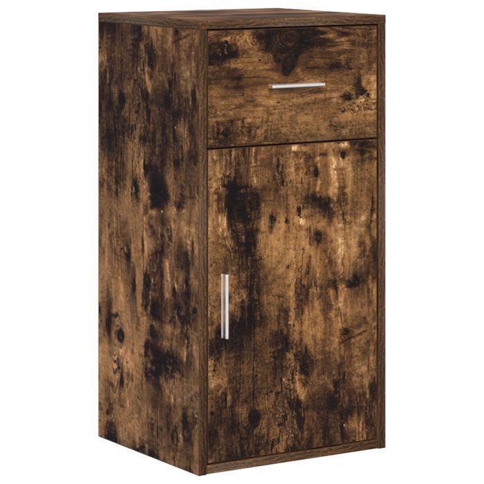 Vidaxl Biurko Narożne Wędzone Dębowe 102X88X75 Cm Drewno Inżynieryjne