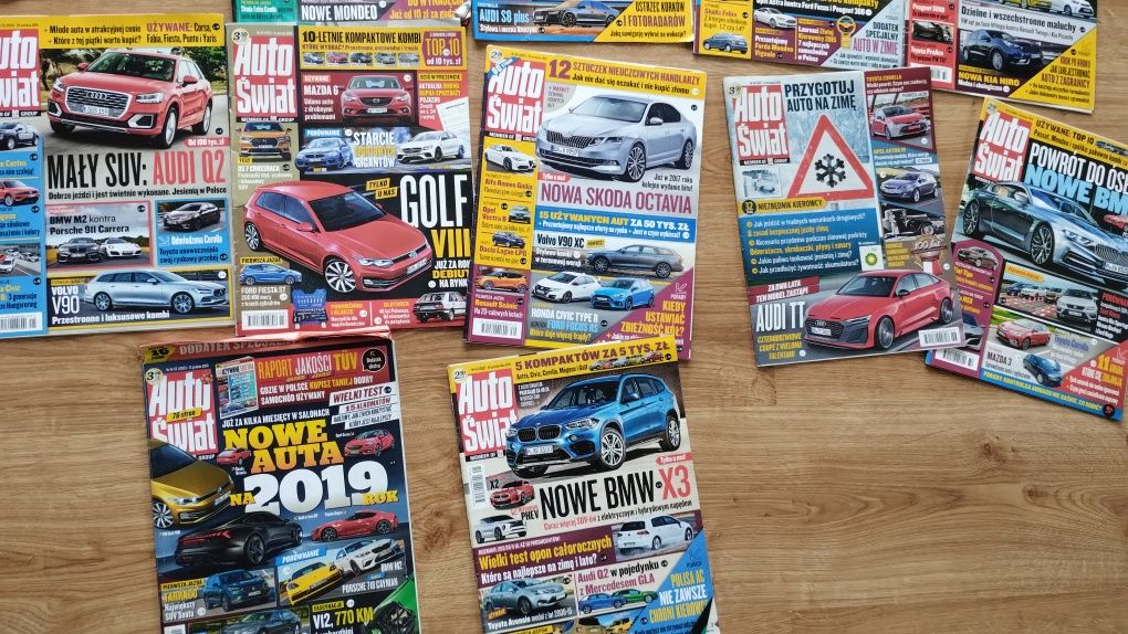 Gazety Auto Świat od 2015 roku do 2018 roku