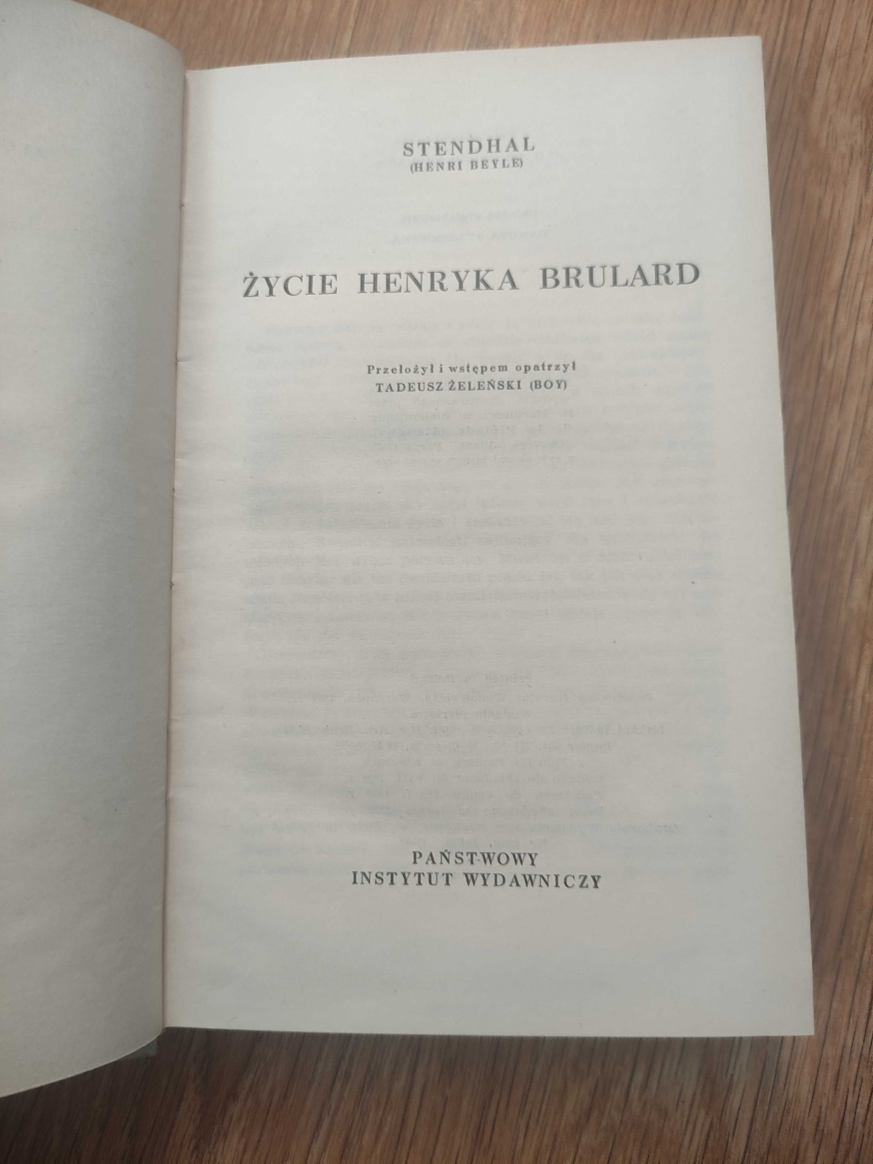 Stendhal Życie Henryka Brulard