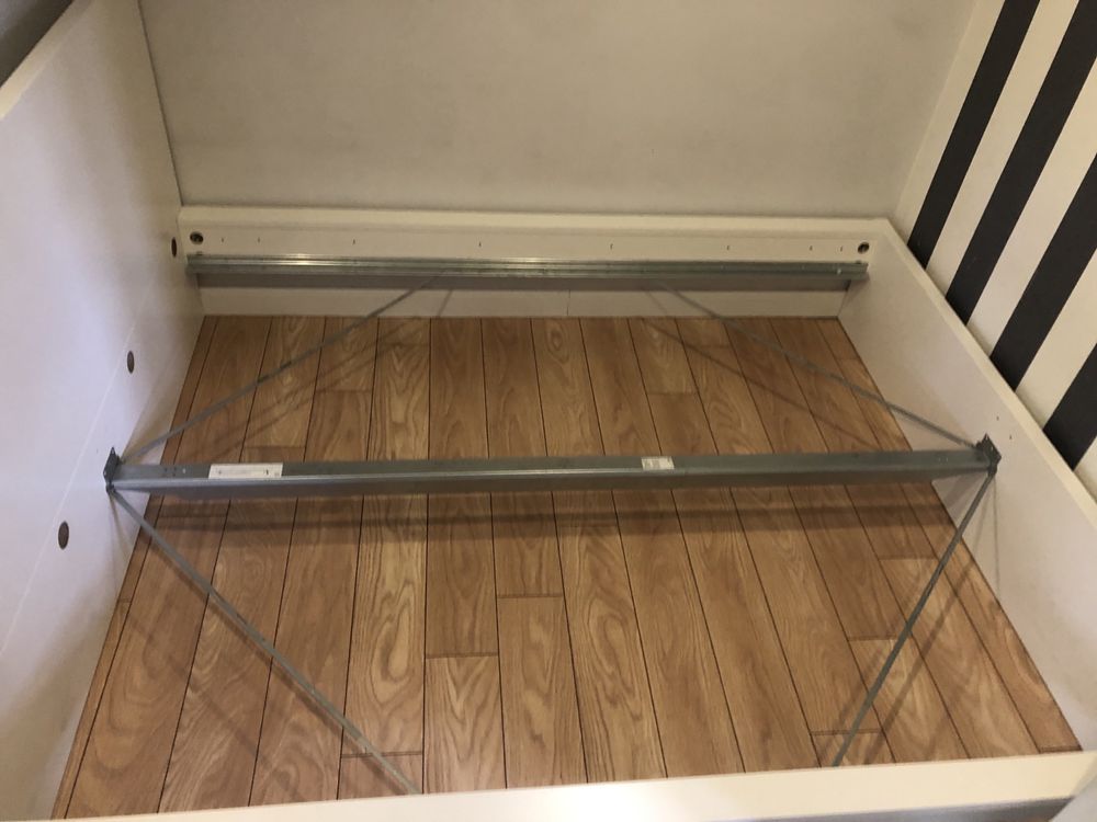 Łóżko sypialnia plus stelaże z 2 pojemnikami biały 140x200 TANIO