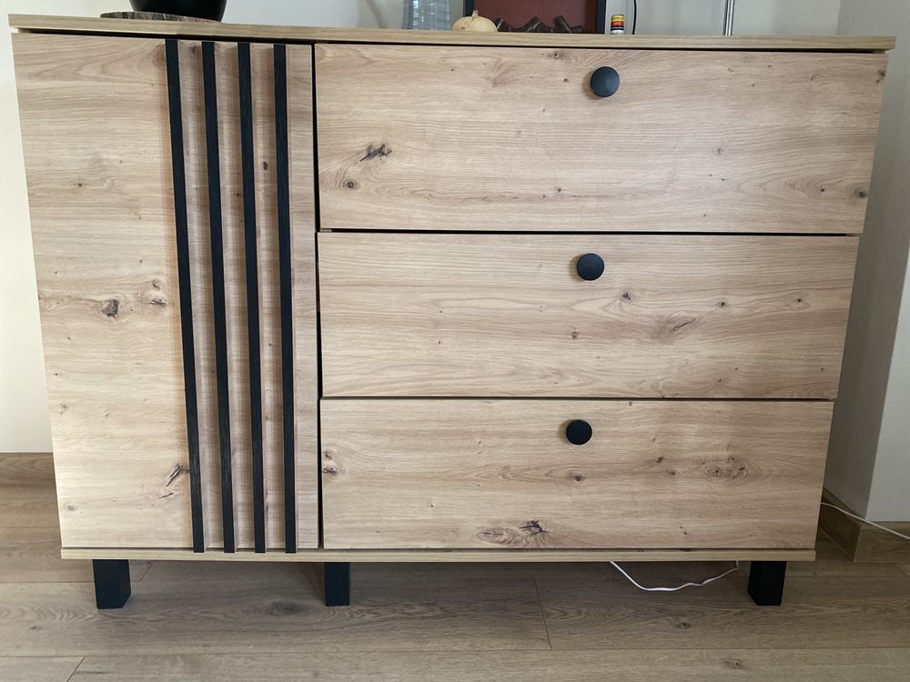 Komoda dąb artisan nowoczesna
