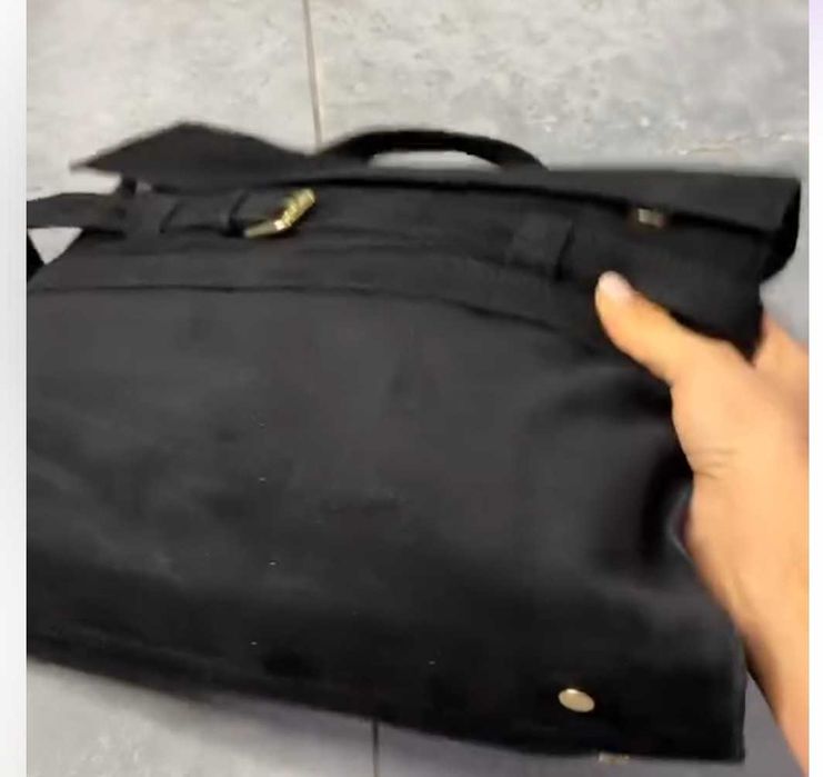 Стильна сумка з натуральної замші італійського виробництва