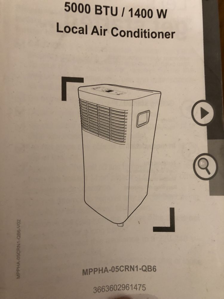 Klimatyzacja do domu BTU 1400W