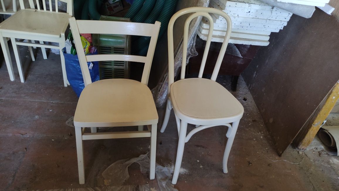 6 krzeseł vintage drewno