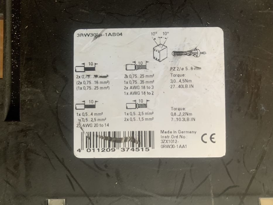 Контактний пучкач Slmens плавного пуску