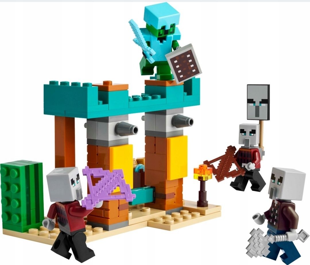 LEGO MAINCRAFT 21267 RYCERZ I ZŁOSADNICY 4x Figurki - Zestaw na prezen