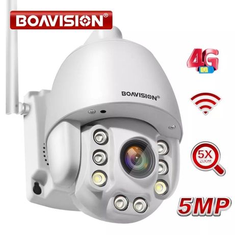 3G 4G 5mp!!! камера видеонаблюдения PTZ c 5X Boavision 4G50M28AS